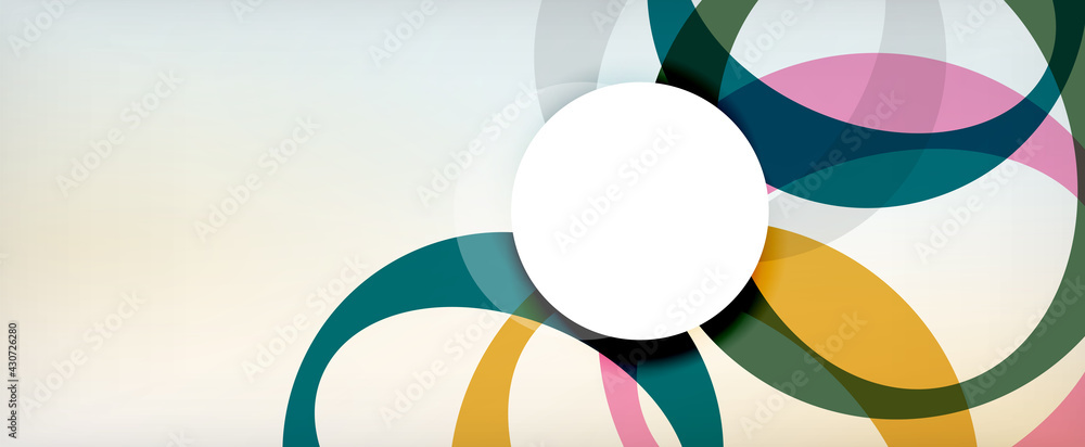 Ring geometric shapes, o letter repetition wallpaper. Abstract background for business or technology presentations, internet posters or web brochure covers Ring geometric shapes, o letter repetition wallpaper. Abstract background for business or technology presentations, internet posters or web brochure covers