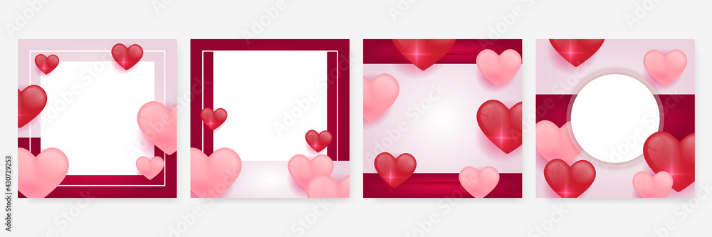 Valentines day sale background with Heart Shaped Balloons. Vector illustration.Wallpaper.flyers, invitation, posters, brochure, banners. Universal love background. Suit for mother day, summer, spring