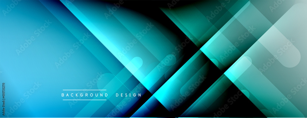 Obraz premium Dynamic lines abstract background. 3D shadow effects and fluid gradients. Modern overlapping forms