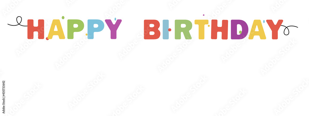 Happy Birthday Banner, Background Happy Birthday Banner, Background