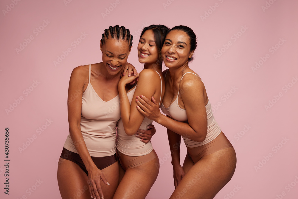 Diverse woman happy in their skin