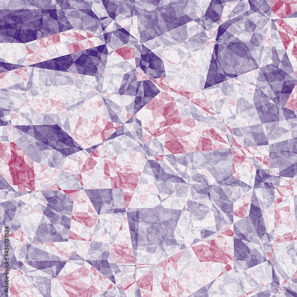 Violet pink white diamond, texture of a mosaic