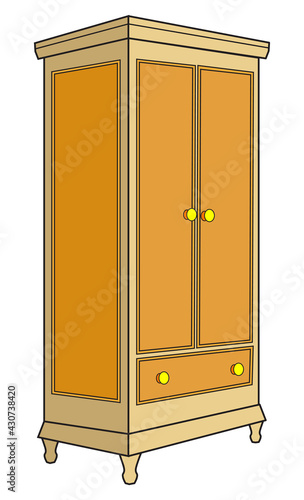 cupboard vector illustration,isolated on white background