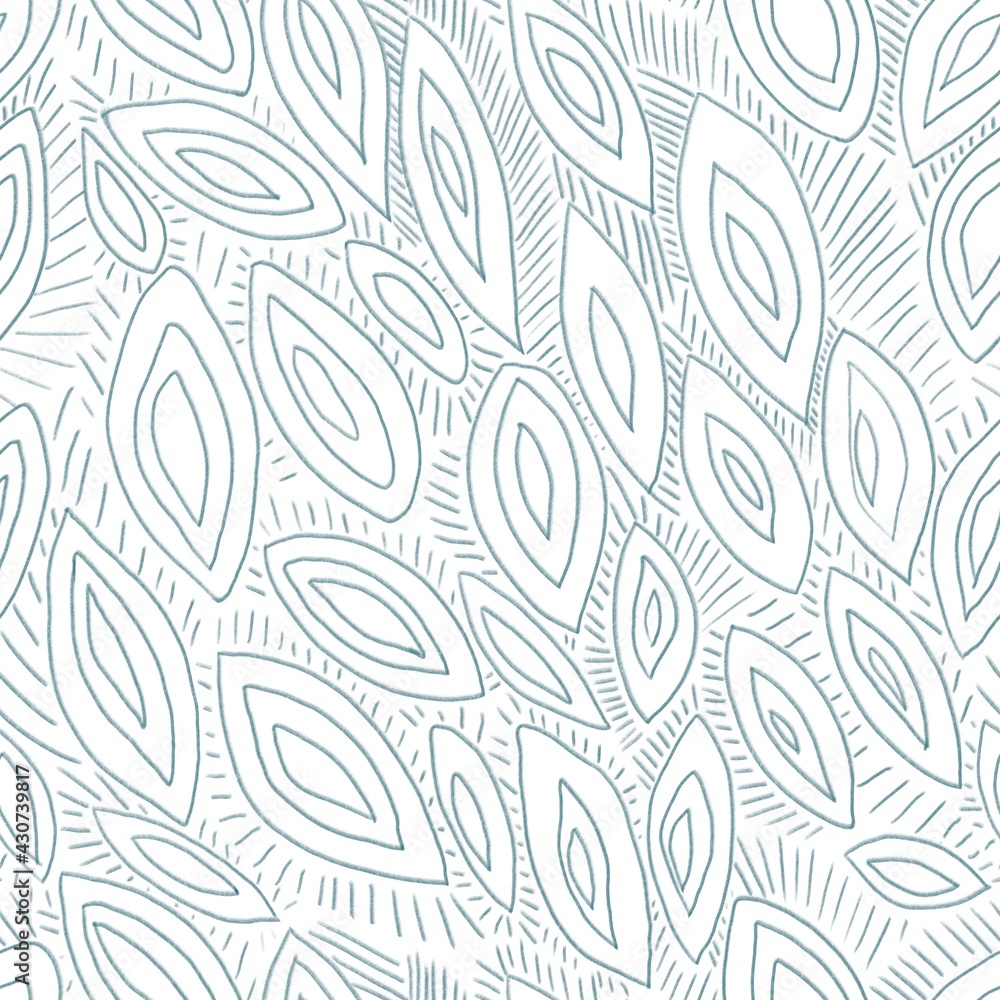 Stylish seamless hand-drawn pattern of red lines and leaves on a white background. Design of background, postcard, template, fabric, textile, wallpaper, packaging, paper. Stylish seamless hand-drawn pattern of red lines and leaves on a white background. Design of background, postcard, template, fabric, textile, wallpaper, packaging, paper.