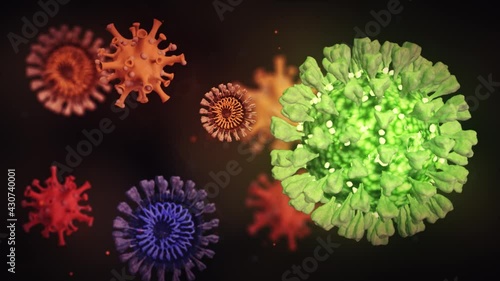coronavirus type covid-19 affecting 3d 
