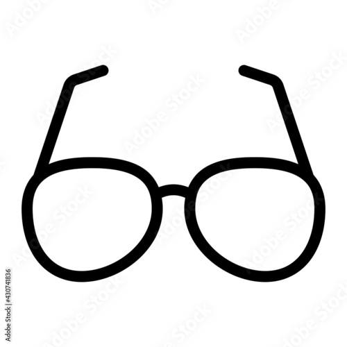 Sunglasses icon with outline style and pixel perfect base. Suitable for website design, logo, app and UI. Based on the size of the icon in general, so it can be reduced.