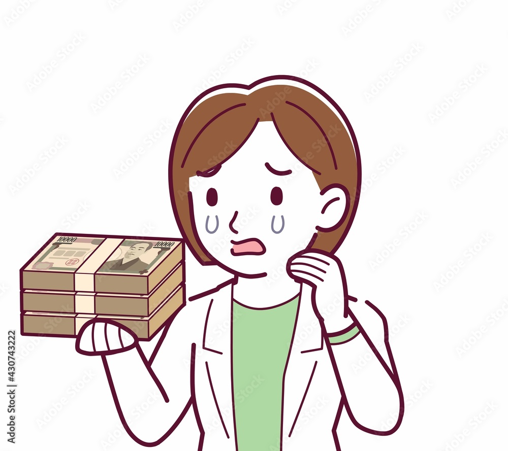 Young woman in a lab coat Young woman in a lab coat
