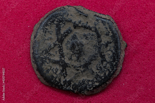 moneta arabska antyczna fellus gwiazda patyna