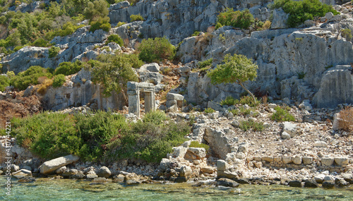 Kekova is an island that under the water preserves the ruins of 4 ancient cities,that left the water in the II century BC. in because of the earthquake © Aleksandr