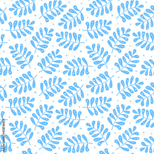 merry christmas and happy new year winter seasonal xmas seamless pattern with foliage and snow, endless repeatable textue , vector illustration graphic