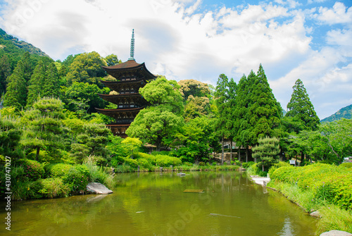 Five-storied pagoda in Yamaguchi Japan