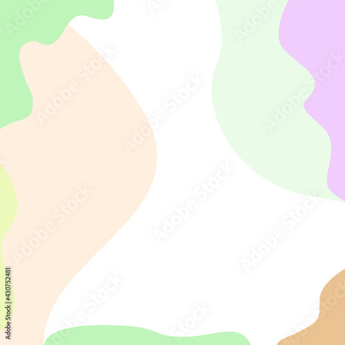 Background for children's greeting cards, for the holidays and various events. Pastel colors, soft shape. Vector illustration. 
