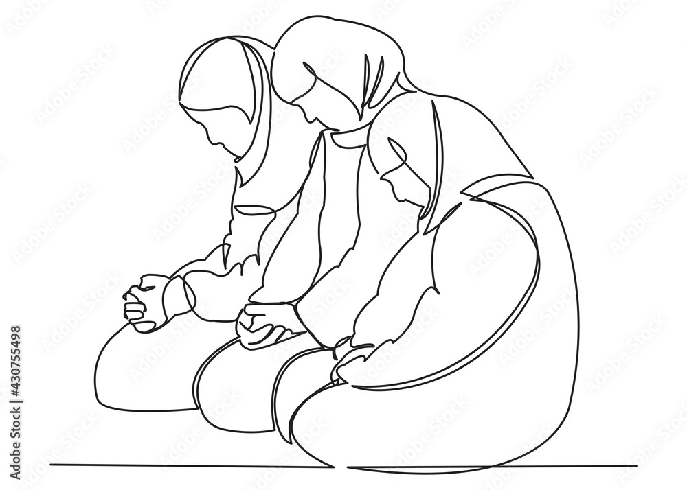 Muslim Women Praying Muslim Women Praying
