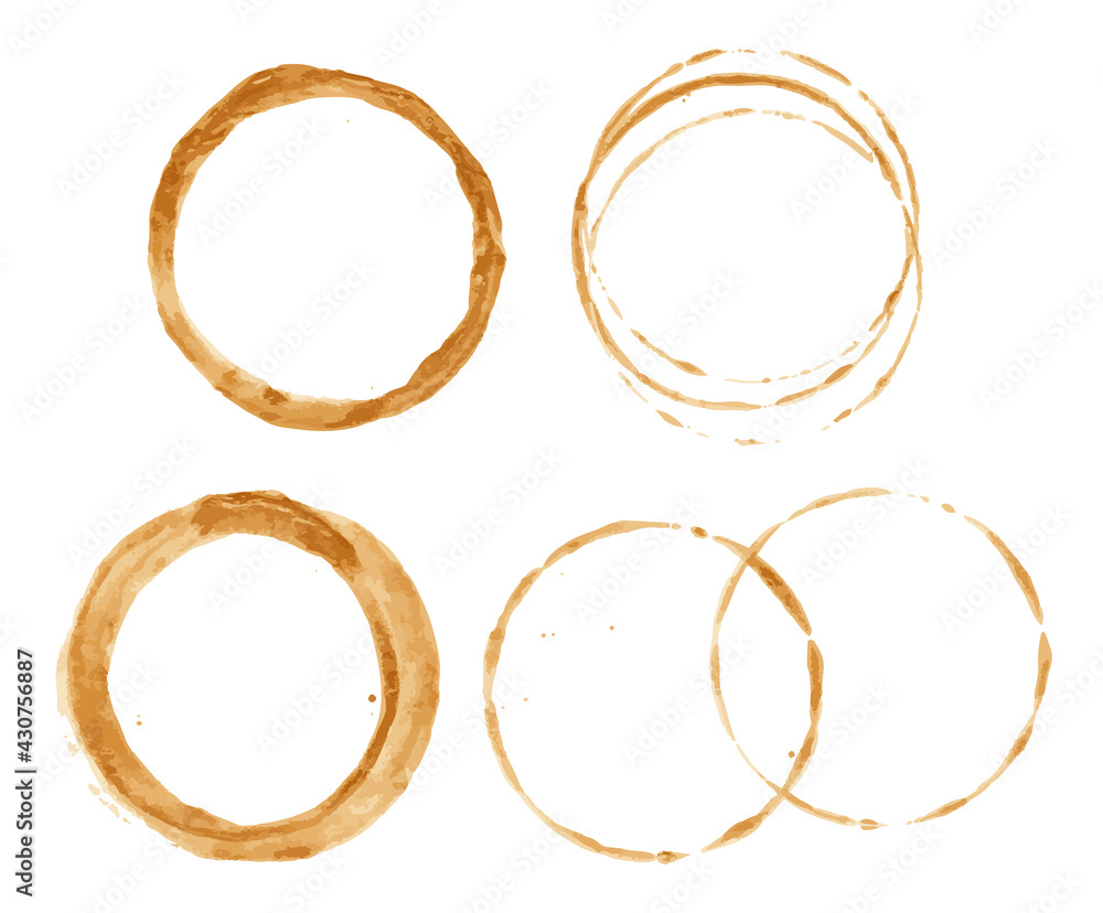 custom made wallpaper toronto digitalWatercolor Circle Stamps Isolated White Background