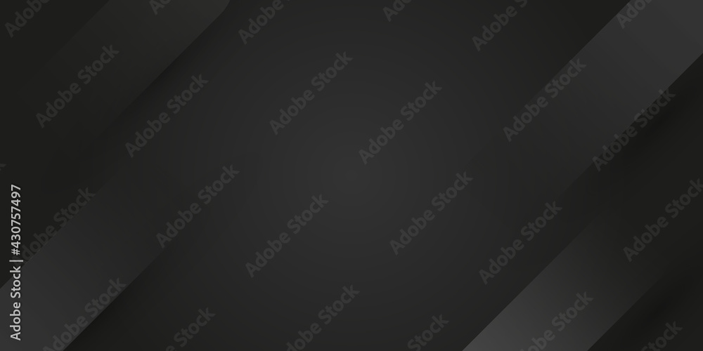 Modern abstract black background with soft lines. Fresh business banner for sales, event, holiday, party.