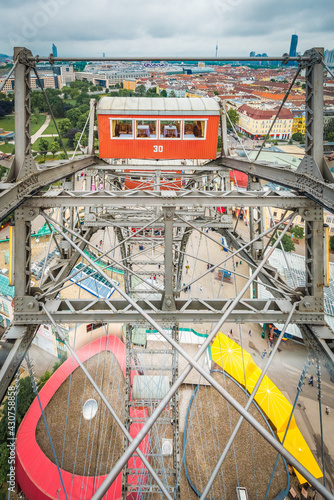 Canvas Print The Wiener Riesenrad in Vienna, Austria.