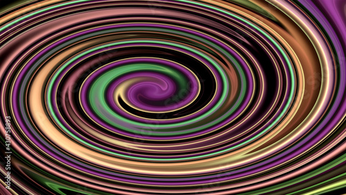 Abstract green  purple and violet spiral
