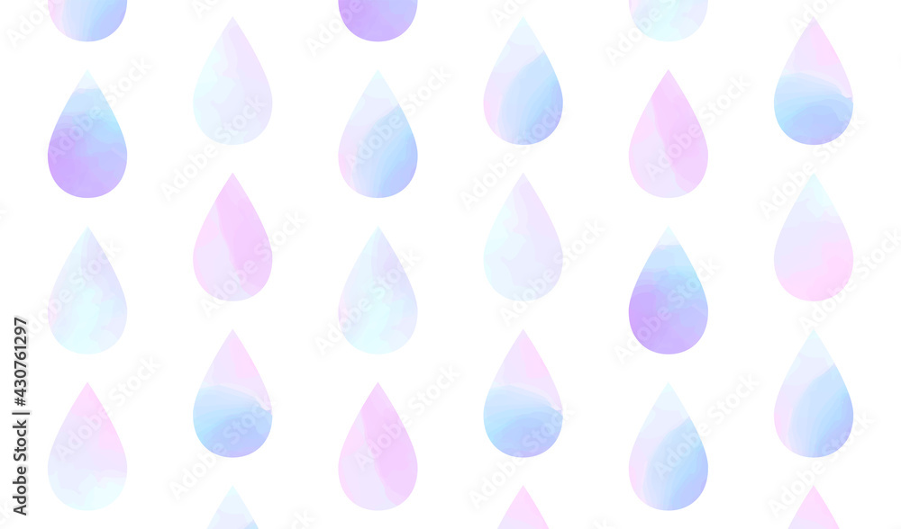 水彩しずく模様(ライラックブルー) 水彩しずく模様(ライラックブルー)