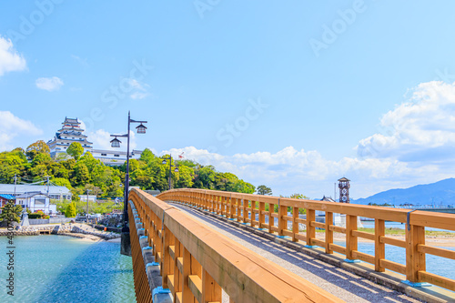 唐津城と城内橋　佐賀県唐津市　Karatsu Castle and Jounai bridge Saga-ken Karatsu city