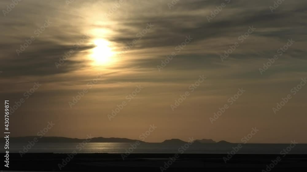 沖繩 那覇空港沖の夕景 沖繩 那覇空港沖の夕景