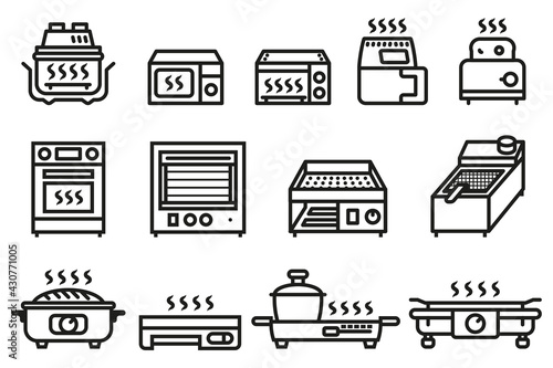 Baking ,fry and grilling appliances electronic.