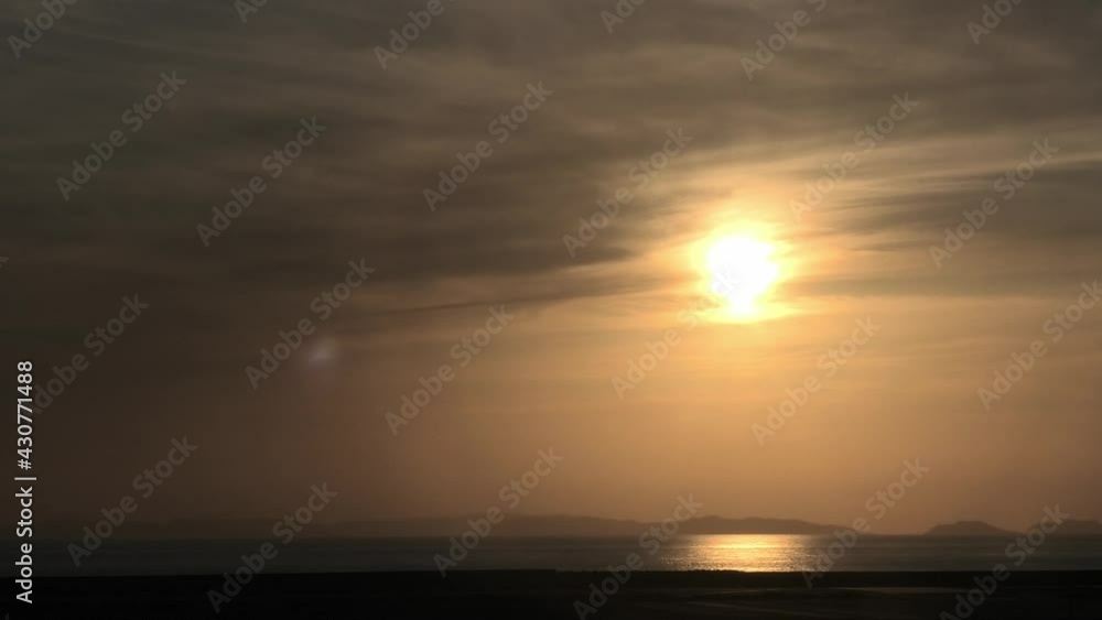 沖繩 那覇空港沖の夕景 沖繩 那覇空港沖の夕景