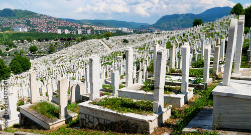 memorial of the war- Sarajevo- Bosnia photo