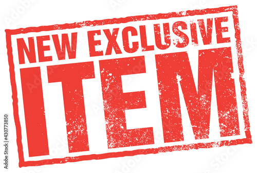 New Exclusive Item Stamp