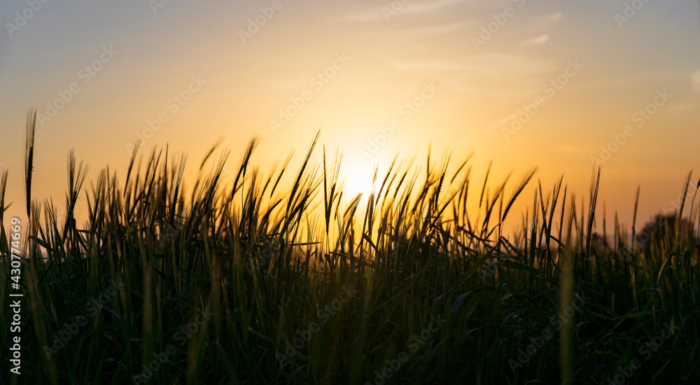 Sunset in the mountains of Azerbaijan
