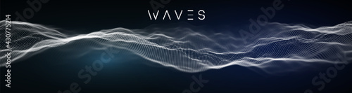 Music abstract background blue. Equalizer for music, showing sound waves with music waves, music background equalizer vector concept.