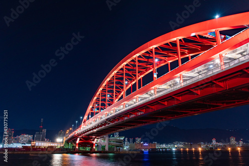 夜の神戸大橋