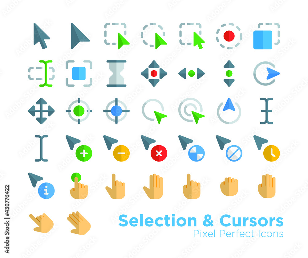 Selection and Cursors Icons Selection and Cursors Icons