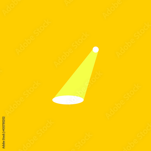 spotlight icon. Searchlight icon. vector illustration for mobile concept and web design on background