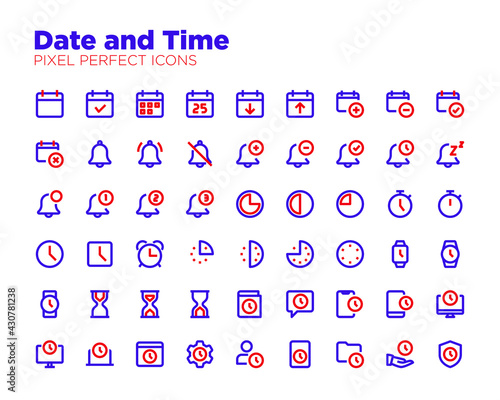 Date and Time Icons