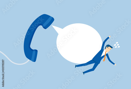 Speech bubble hitting people can listen