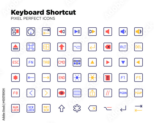 Keyboard Shortcut Icons