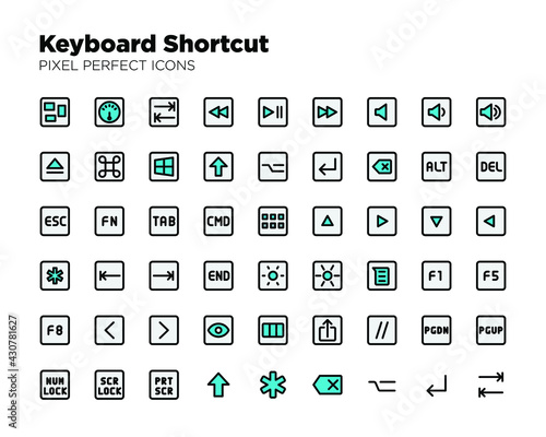 Keyboard Shortcut Icons