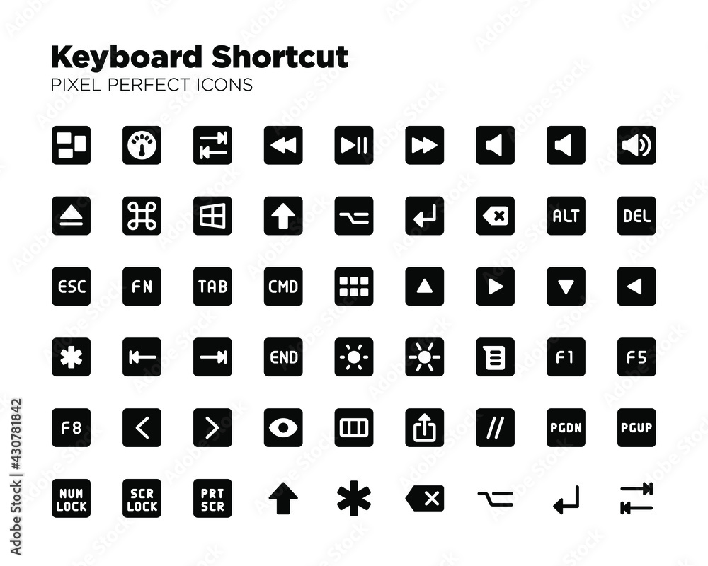 Keyboard Shortcut Icons Keyboard Shortcut Icons