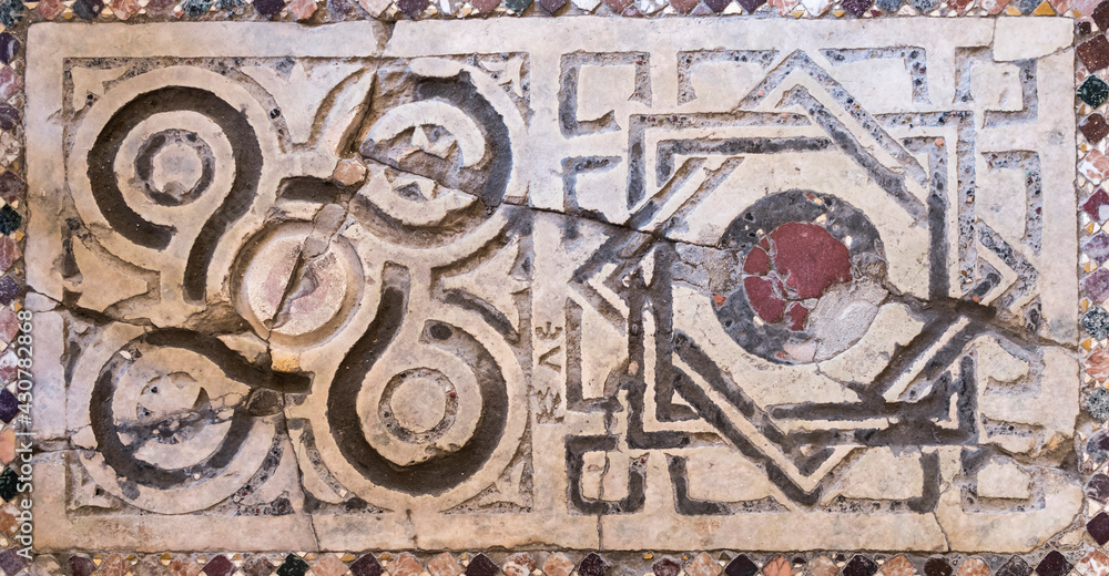 Church of St. Nicholas. Floors with inlay