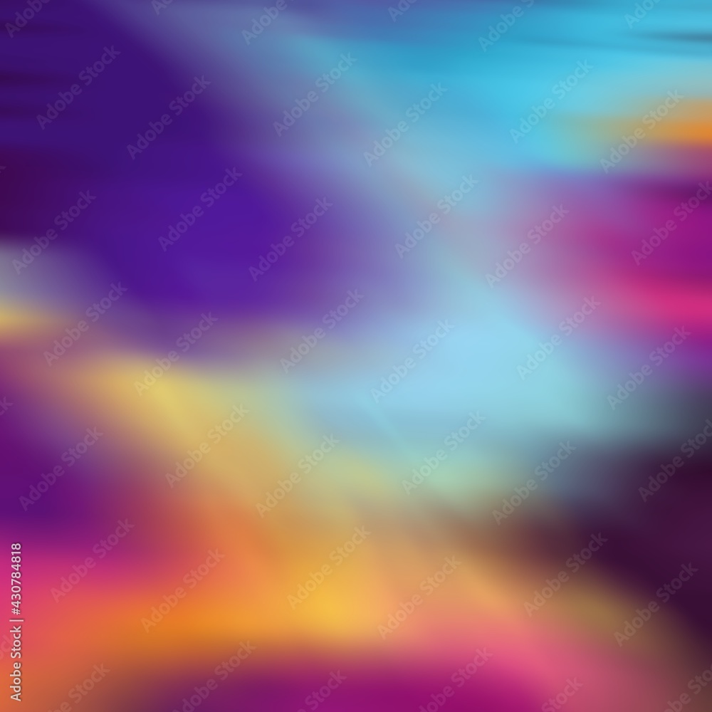 Obraz premium Bright multicolored sky background with streaks. Digital illustration.