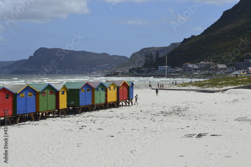 Landscape of Muizenberg Beach