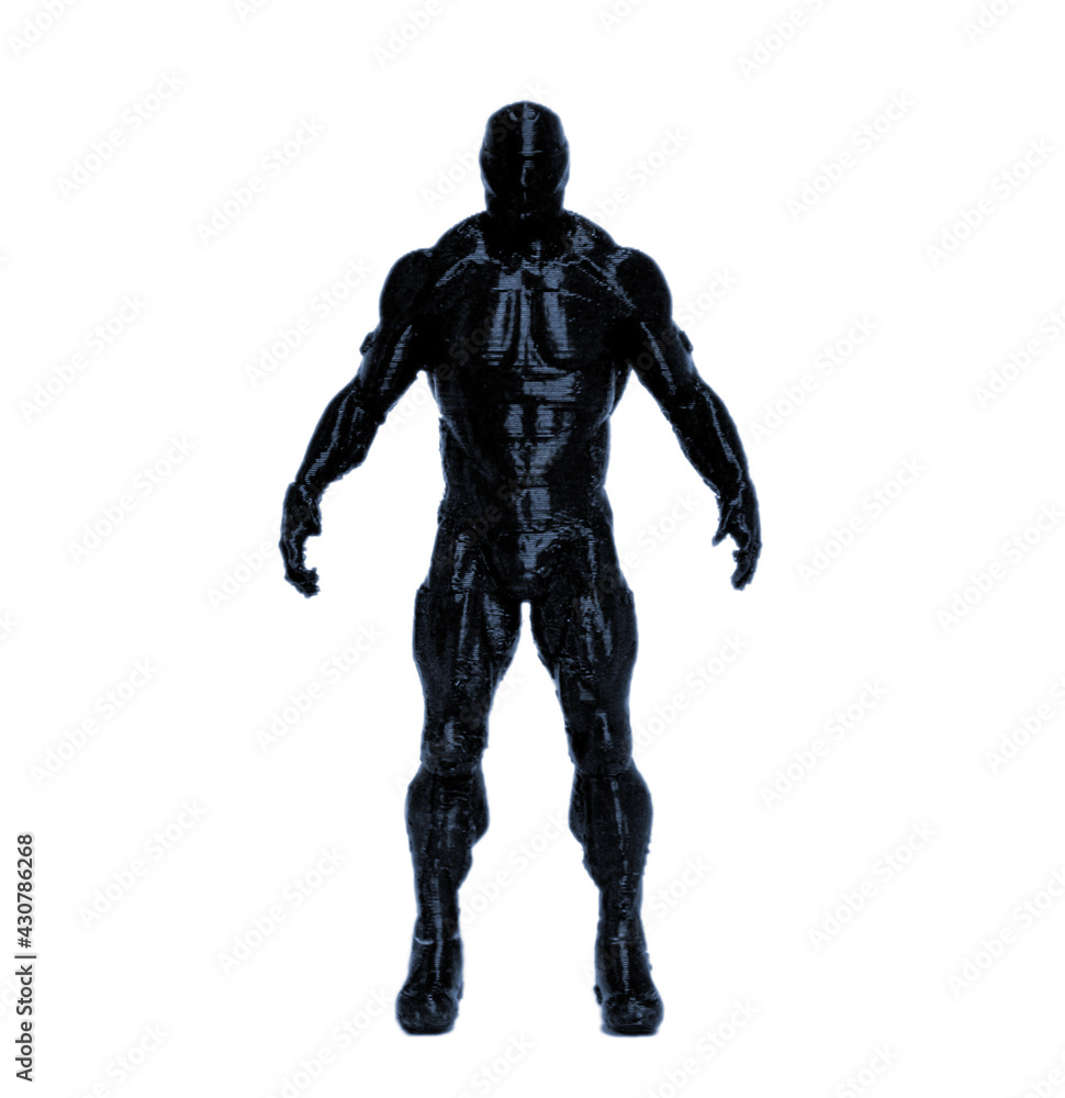 Modern 3D printer figure close-up Isolated on white background. Modern 3D printer figure close-up Isolated on white background.