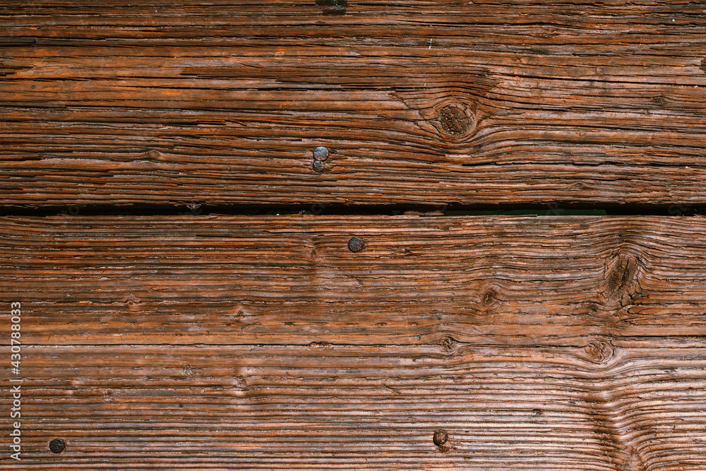 Naklejka premium Beautiful structure of a real wooden floor made of planks