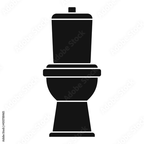 Digestion toilet icon, simple style