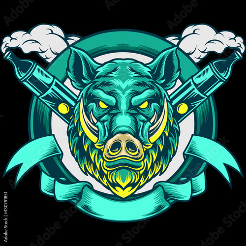 Boar Head Vape Mascot