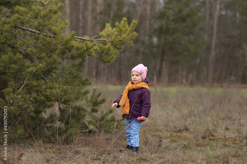a girl with a knitted orange scarf stands in the woods and looks away
a girl with a knitted orange scarf stands in the woods and looks away