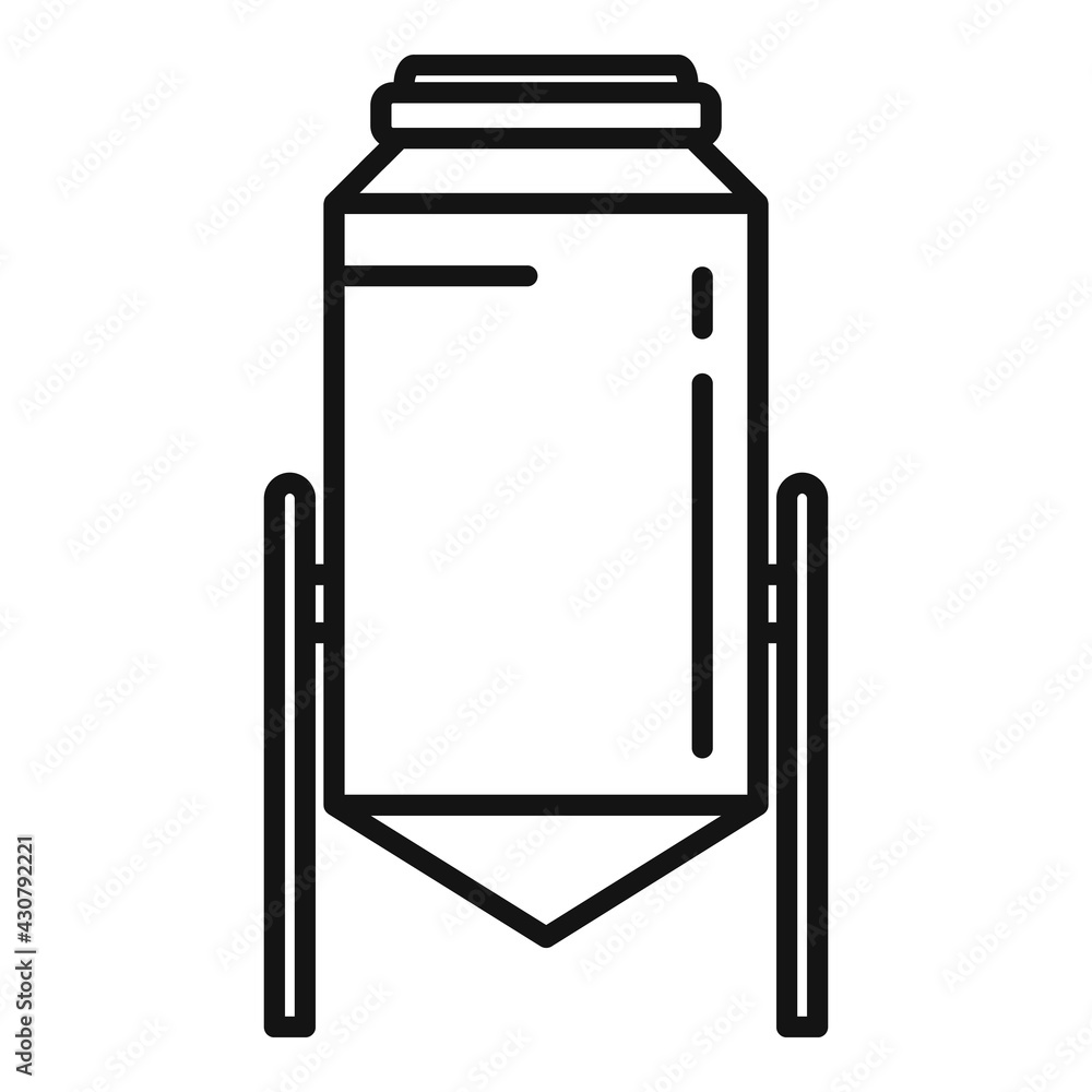 Food storage icon, outline style Food storage icon, outline style