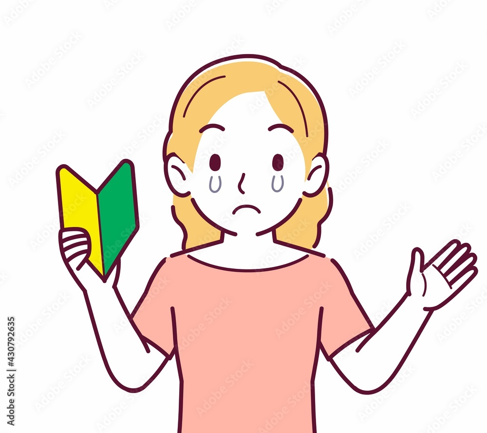 金髪の紙の女性