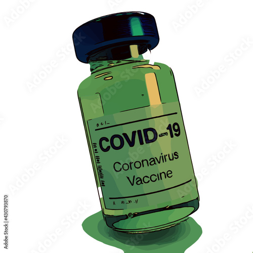 Covid19 vaccine in green