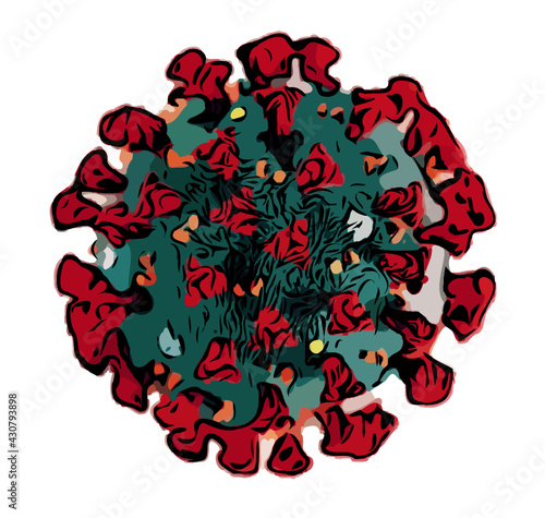 Covid19 virus illustration